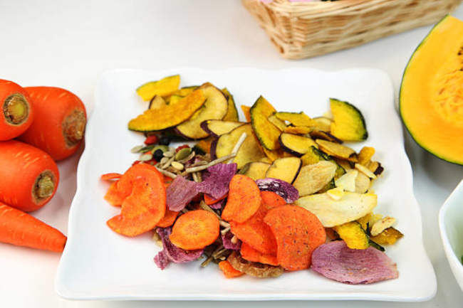 Dried vegetable chips